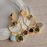 Betty Dangle Brass Earrings