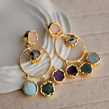 Betty Dangle Brass Earrings-2  taahirajewellery