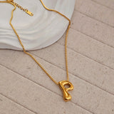 18kt G.P Alphabet Necklaces