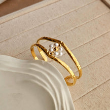 Petra Pearl Cuff Bracelet-2  taahirajewellery