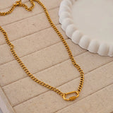 August Charm Lock Necklace