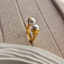 Thea Vintage Pearl Ring-3  taahirajewellery