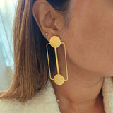 Olivia Brass Earrings
