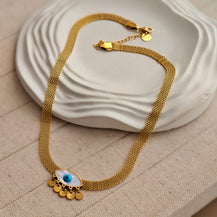 Kiko Evil Eye Necklace-2  taahirajewellery