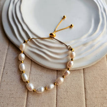 Freshwater Pearl Beaded Bracelet-1  taahirajewellery