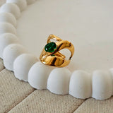 Riley Emerald Ring