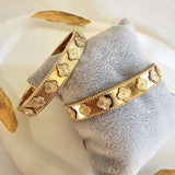 Emily Vintage Clover Bangle Bracelet