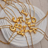 18kt G.P Alphabet Necklaces