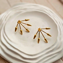 Piper Gold Plated Earrings-3  taahirajewellery