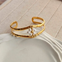 Petra Pearl Cuff Bracelet-1  taahirajewellery