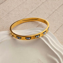 Jovie Evil Eye Bangle Bracelet-2  taahirajewellery