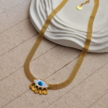 Kiko Evil Eye Necklace-3  taahirajewellery