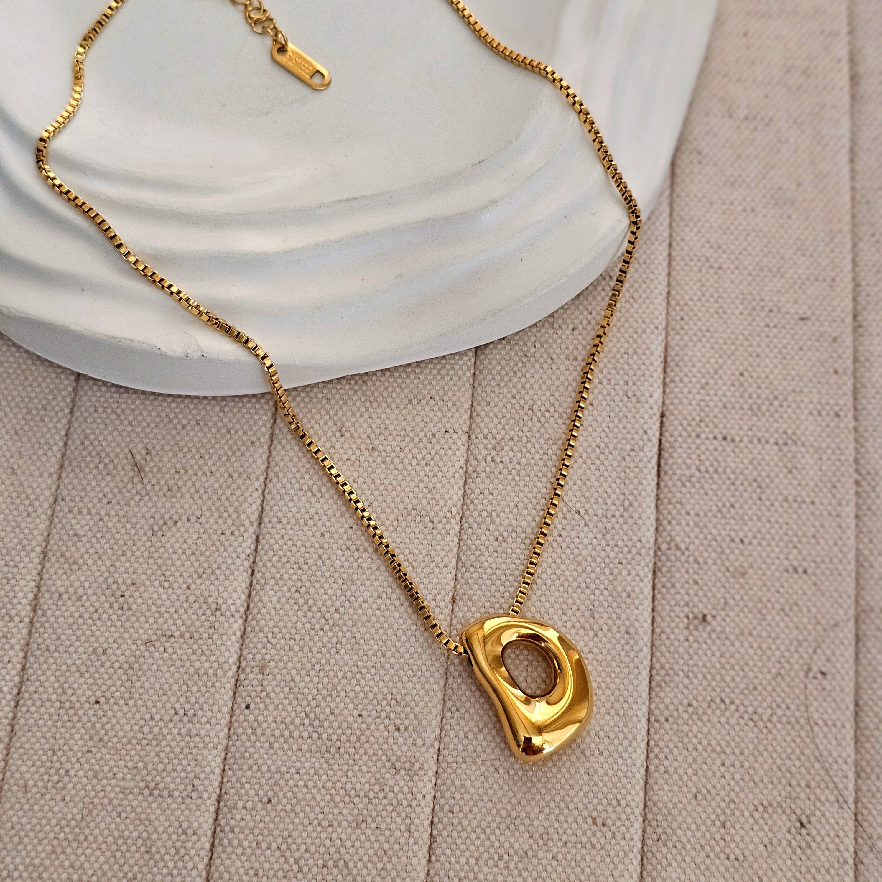 18kt G.P Alphabet Necklaces