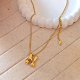 18kt G.P Alphabet Necklaces