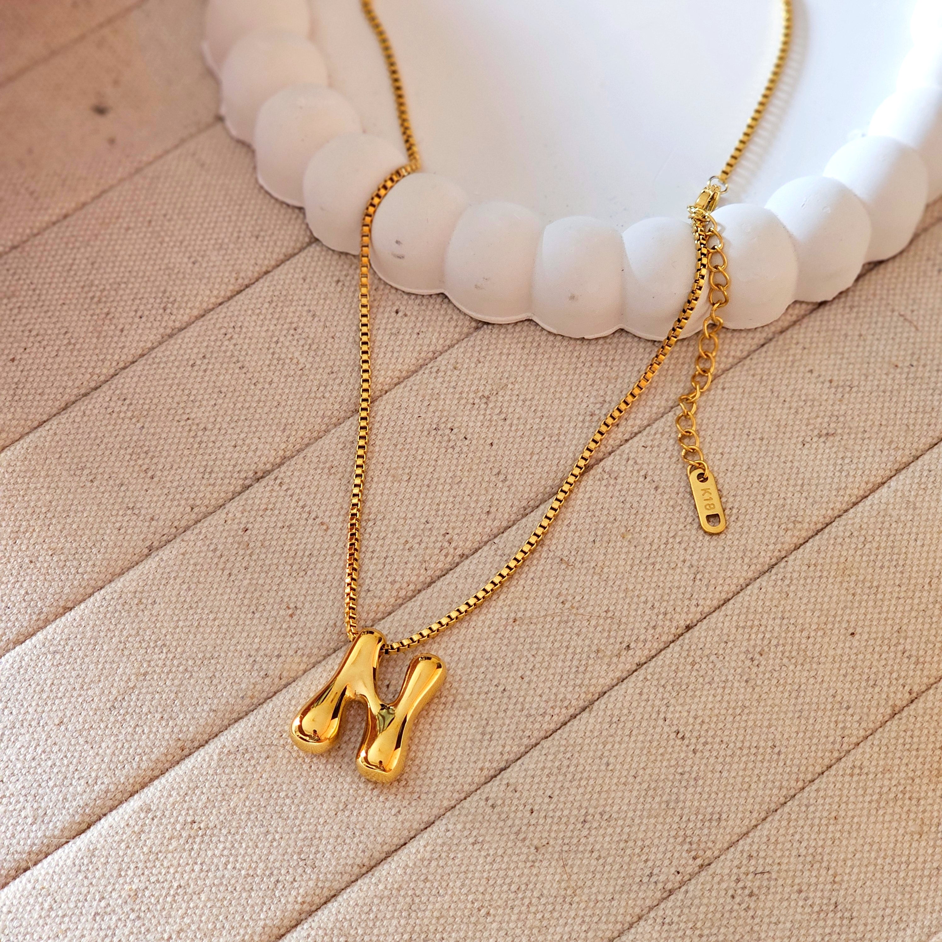 18kt G.P Alphabet Necklaces