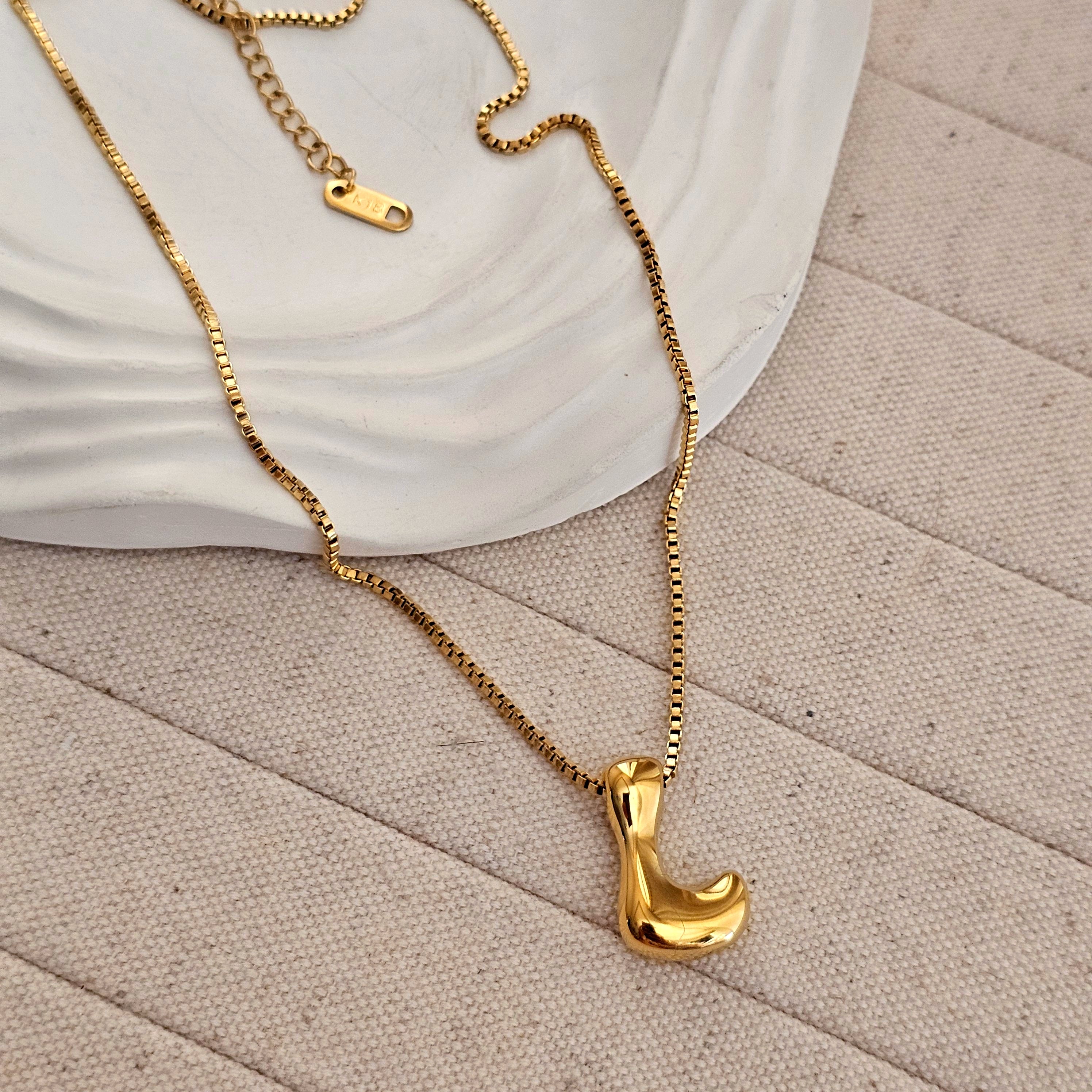 18kt G.P Alphabet Necklaces