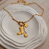 Boots Charm Lock Necklace