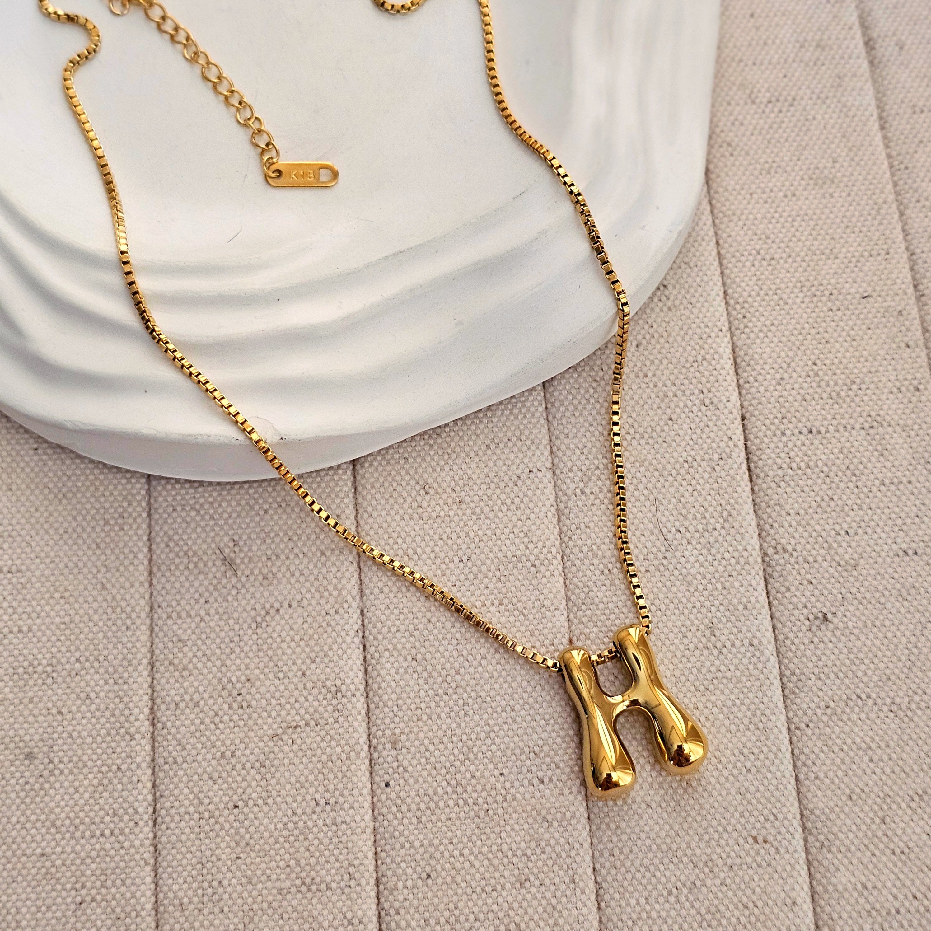 18kt G.P Alphabet Necklaces