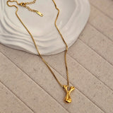 18kt G.P Alphabet Necklaces