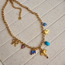 Haathi Charm Necklace-3  taahirajewellery