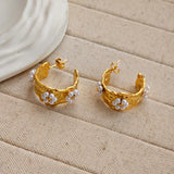Teo Pearl Hoop Earrings