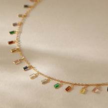 Kira Multistone Necklace-6  taahirajewellery