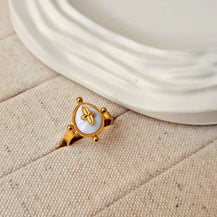 Vintage Pearl Geometric Ring-3  taahirajewellery