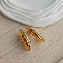 Bella Zircon Hoop Earrings-1  taahirajewellery