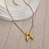 18kt G.P Alphabet Necklaces