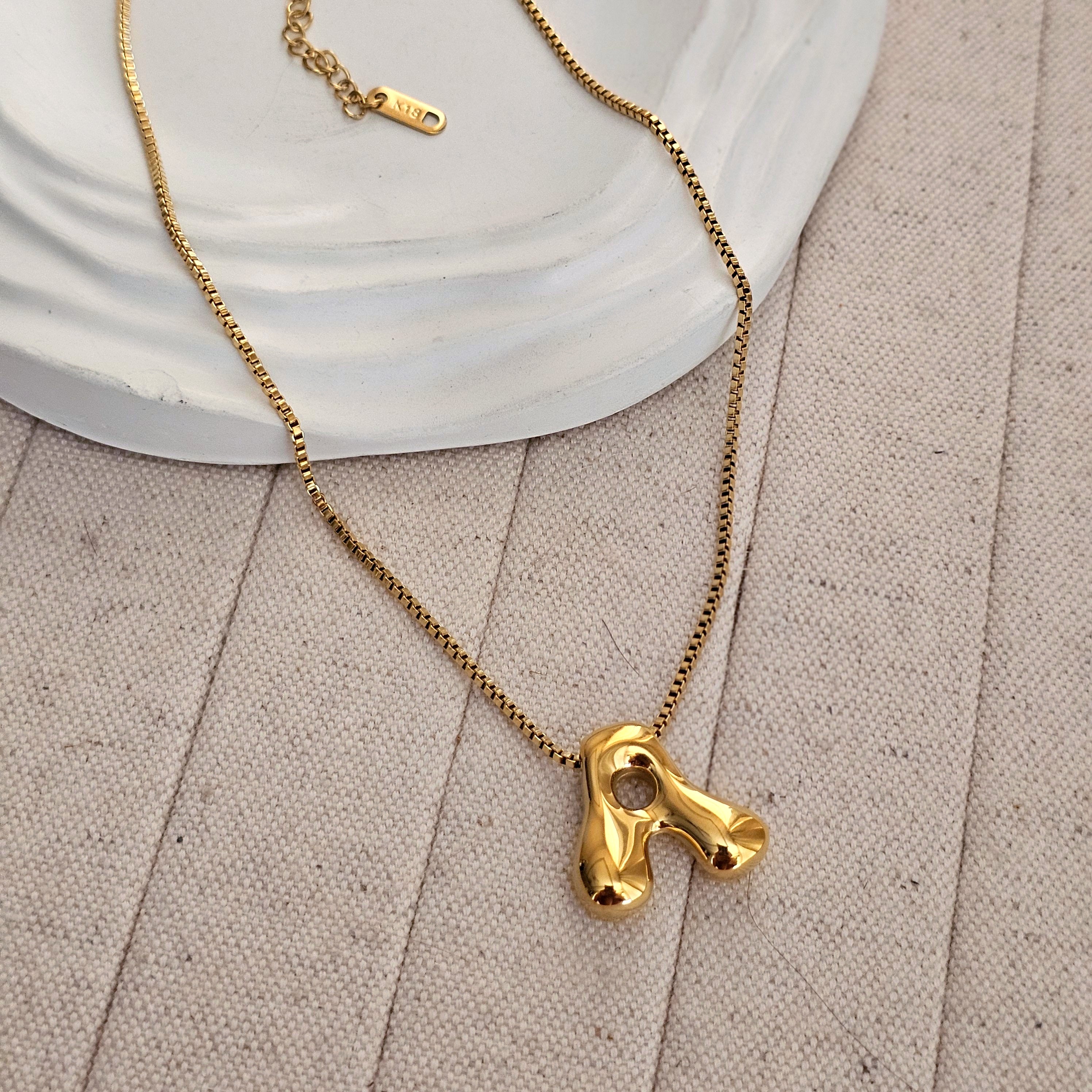 18kt G.P Alphabet Necklaces