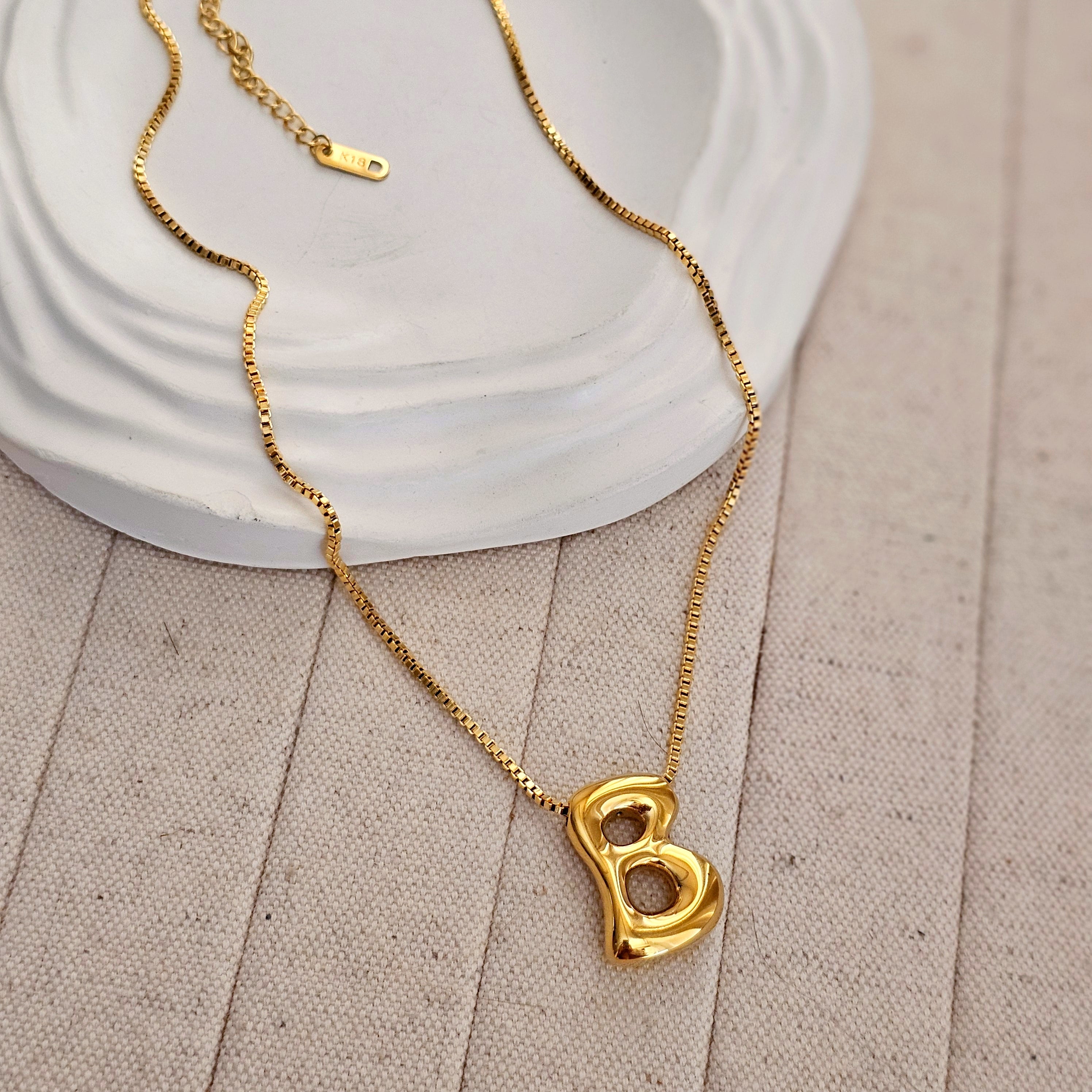 18kt G.P Alphabet Necklaces