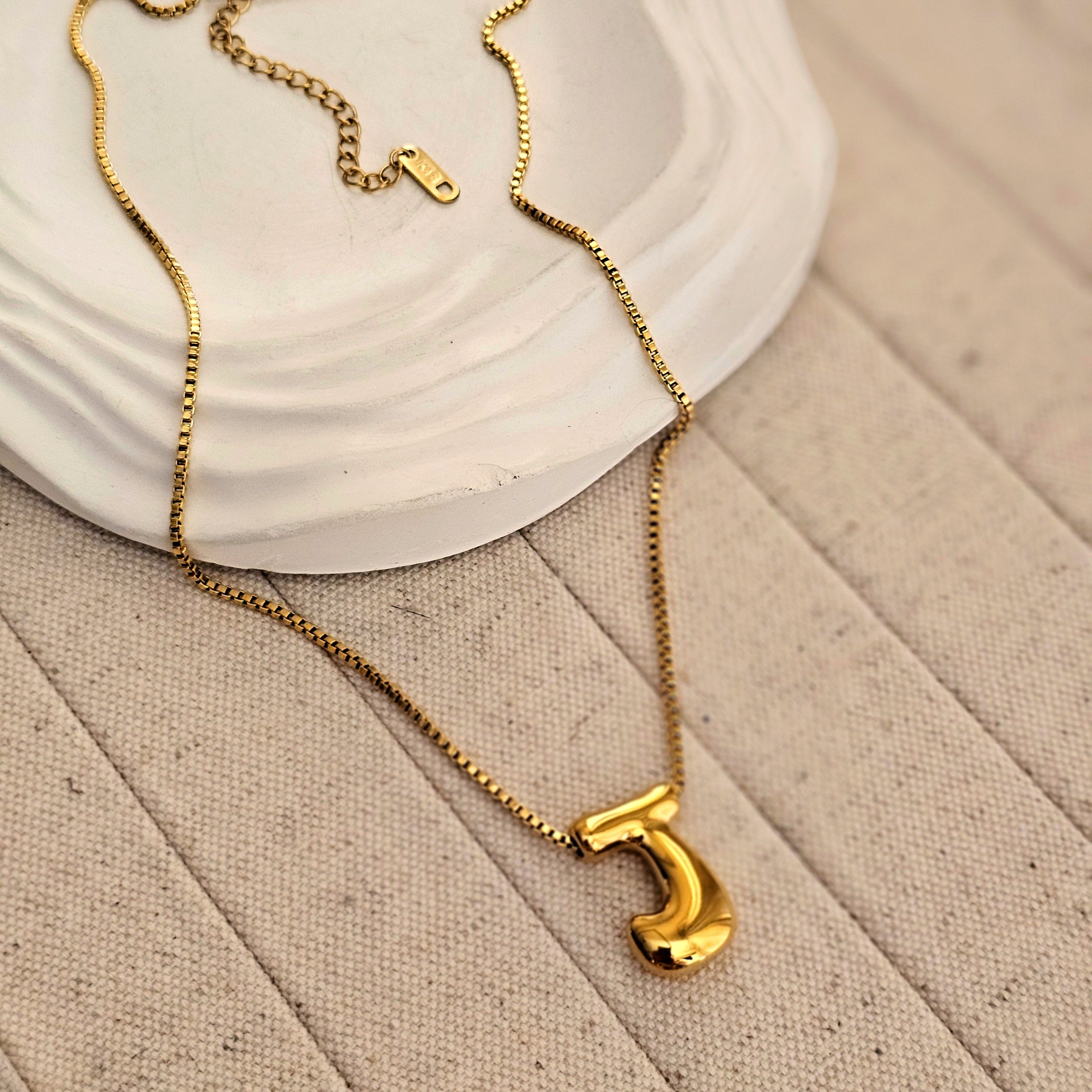 18kt G.P Alphabet Necklaces