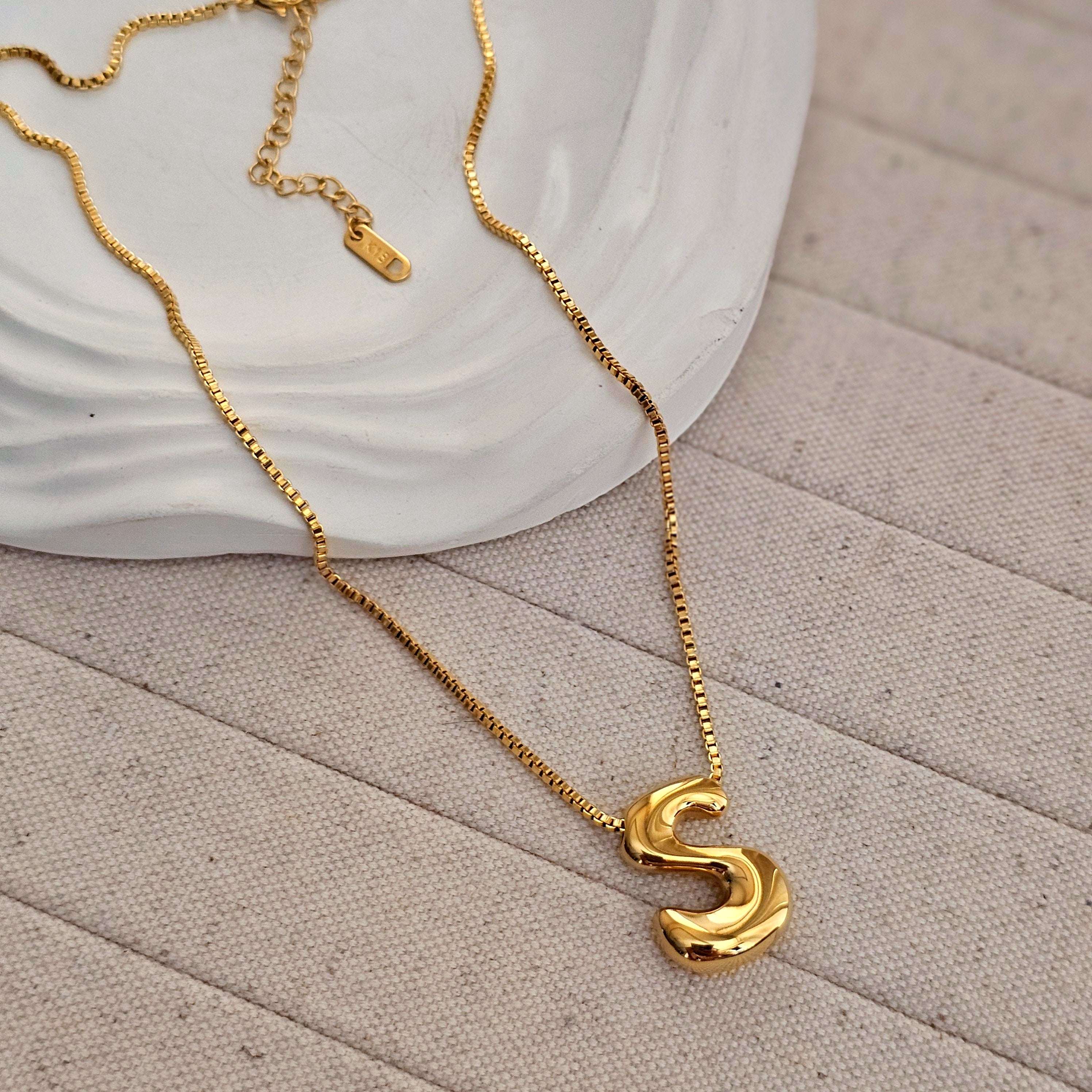 18kt G.P Alphabet Necklaces