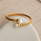White Opal Cuff Bracelet