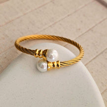 White Opal Cuff Bracelet-2  taahirajewellery