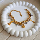 Lock & Key Charm Bracelet