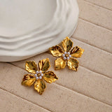 Celine Flower Stud Earrings
