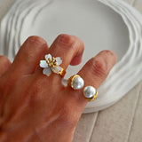 Thea Vintage Pearl Ring