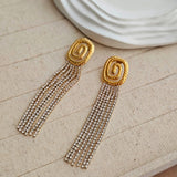 Daisy Dangle Zircon Earrings