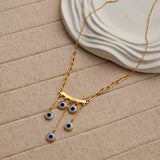 Lark Evil Eye Charm Necklace
