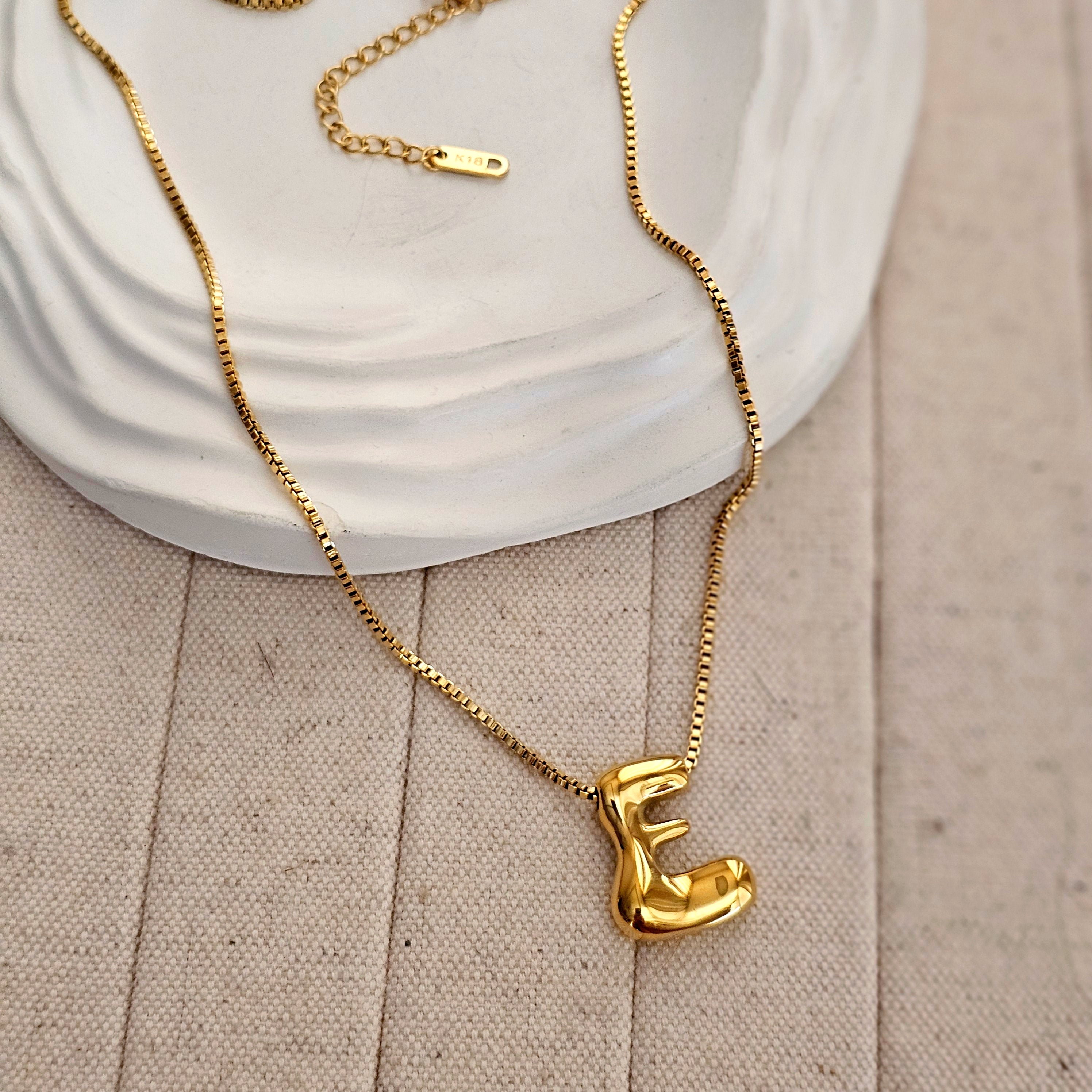 18kt G.P Alphabet Necklaces