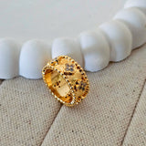 Jessie Zircon Flower Ring