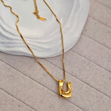 18kt G.P Alphabet Necklaces