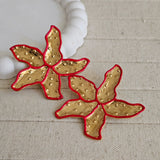 Starfish Red Earrings