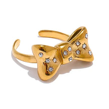 Bow Zircon Ring-1  taahirajewellery