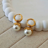 Nancy Pearl Cuff Earrings