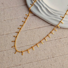 Minnie Delicate Chain Necklace-3  taahirajewellery