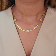 Butterfly Shell Necklace-1  taahirajewellery