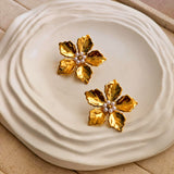 Celine Flower Stud Earrings