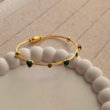 Tiny Heart Magnetic Bangle Bracelet-1  taahirajewellery